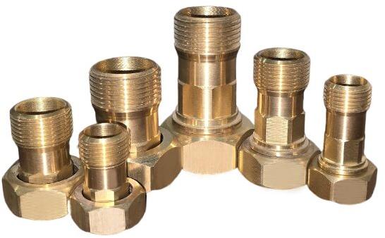 Brass Nut Nipple, for Industrial, Size : 15mm to 50mm
