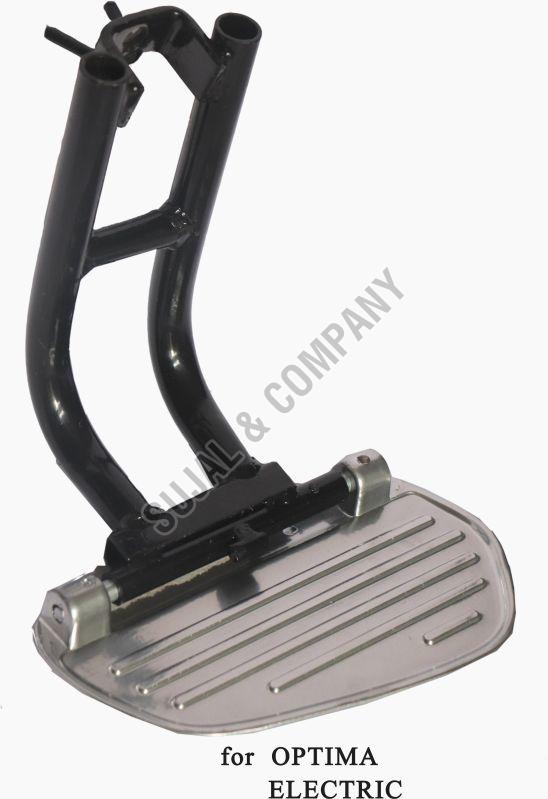 Black Polished Mild Steel Plain Hero Electric Optima Footrest, for Vehicle Use