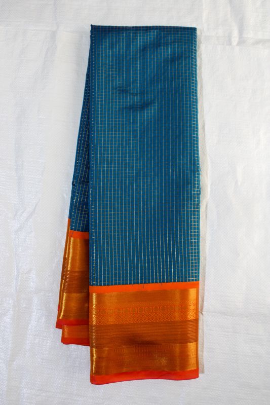 Gota Work Printed Vaira Oosi Semi Soft Silk Saree