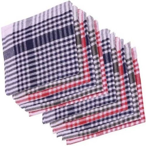 Checked Cotton Napkin, Shape : Square