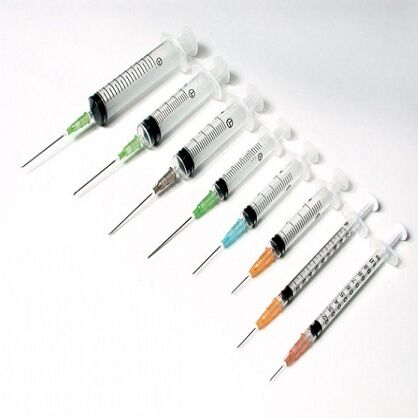 Polished Hypodermic Syringes for Hospital, Laboratory