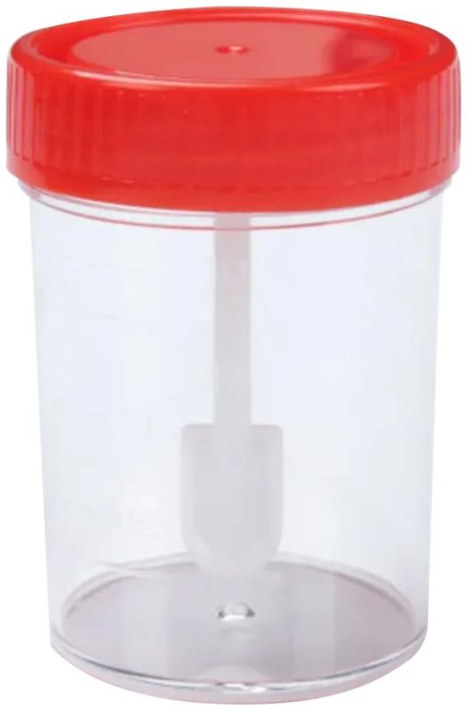 Plastic Stool Container for Lab Use, Hospital Use