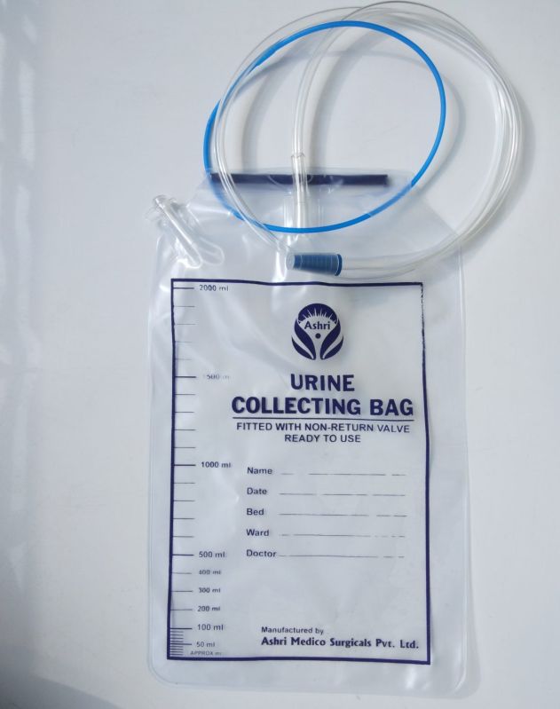 Urine Collecting Bag without Flow Meter, Technics : Machine Made