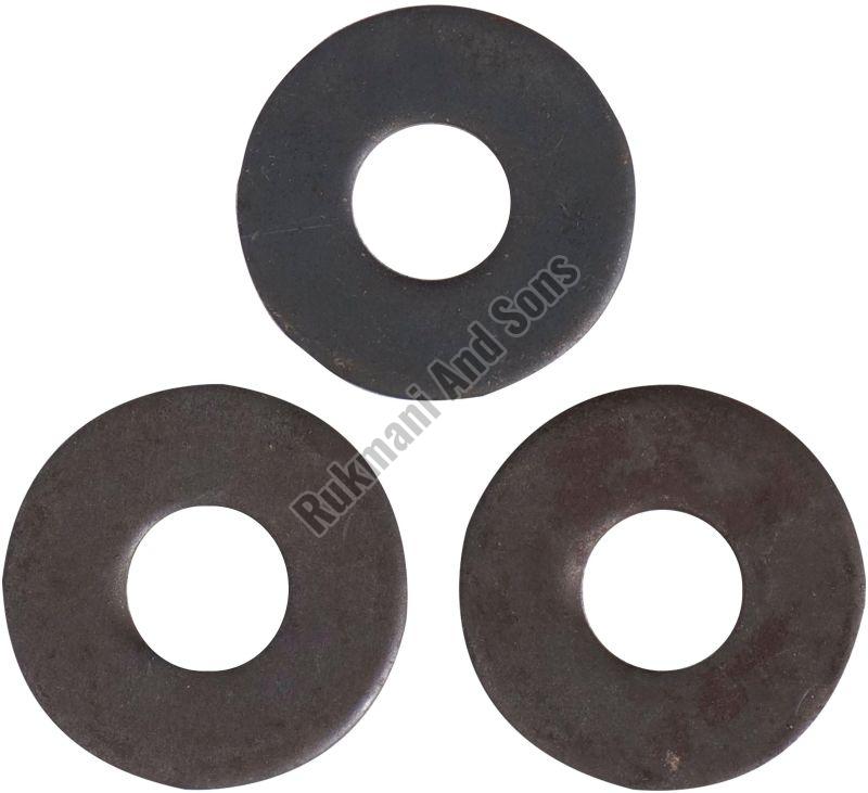 Black Round Polished Mild Steel Washer, for Automotive Industry, Packaging Type : 50kg Bag