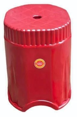 Ankit National Red Plastic Stool for Shop, Restaurants, Home