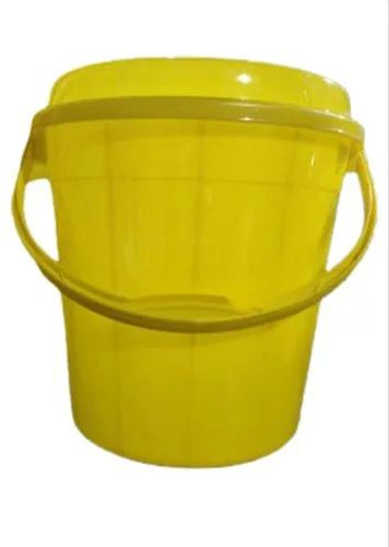Polypropylene Yellow Plastic Bucket for Water Storage