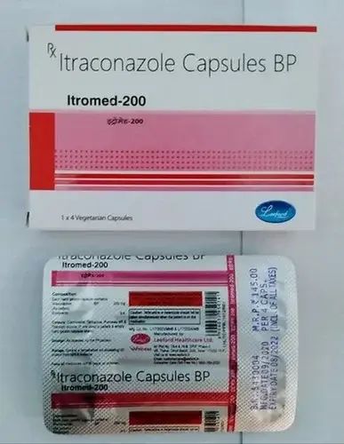 200mg Itromed Capsules, Packaging Type : Stripes