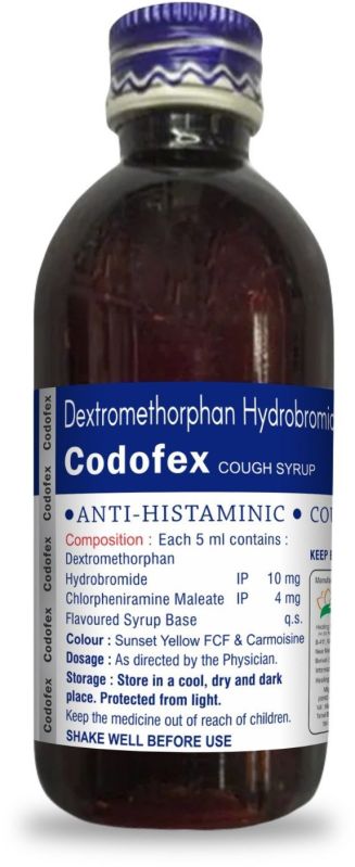 Cododex Cough Syrup, Packaging Size : 100 Ml