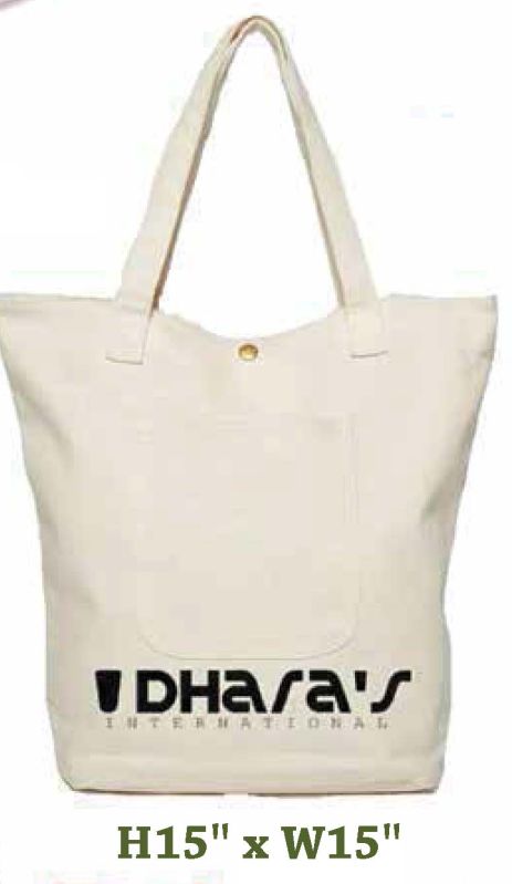 Plain Cotton Canvas Bag, Color : White