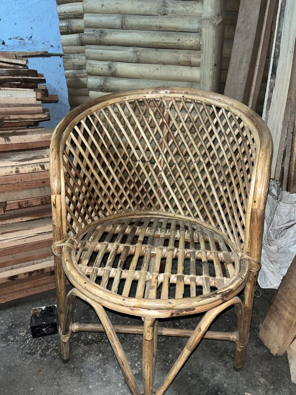 Polished Cane Bamboo Chair for Garden.Home, Hotel
