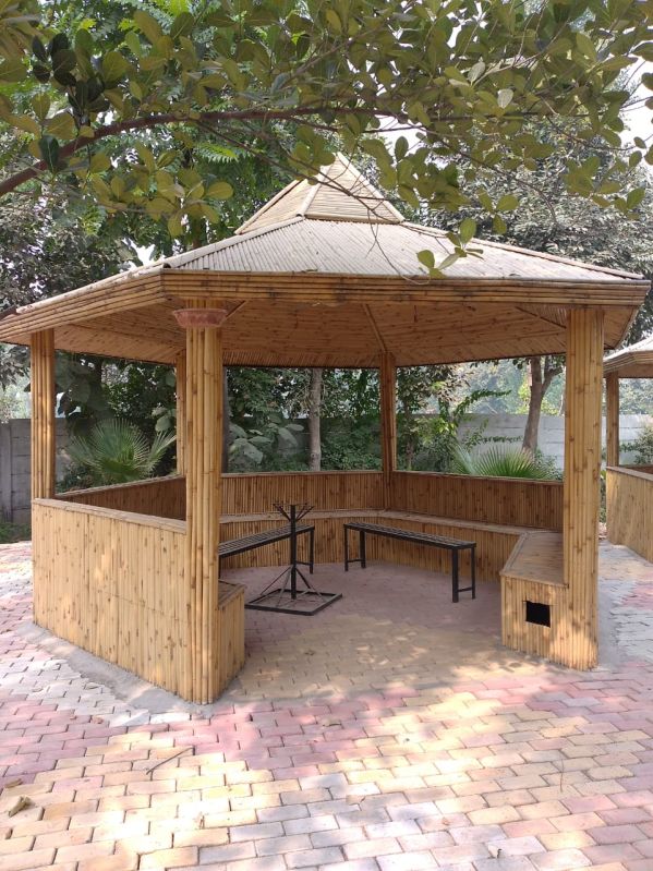 Polished Garden Bamboo Gazebo for Park