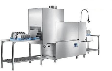 60Hz Fully Automatic Stainless Steel Rack Conveyor Commercial Dishwasher, Capacity : 400-500lts