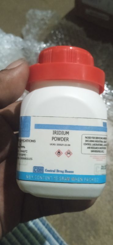 Iridium Metal Powder For Laboratory, Chemical