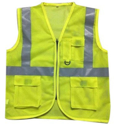 Plain Reflective Jacket for Traffic Control, Construction