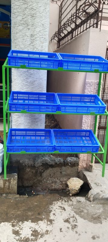 Iron Vegetable Rack Adjustable For Commercial, Malls, Supermarket