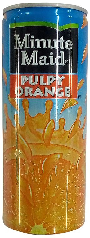 Minute Maid Pulpy Orange Juice, Packaging Type : Can