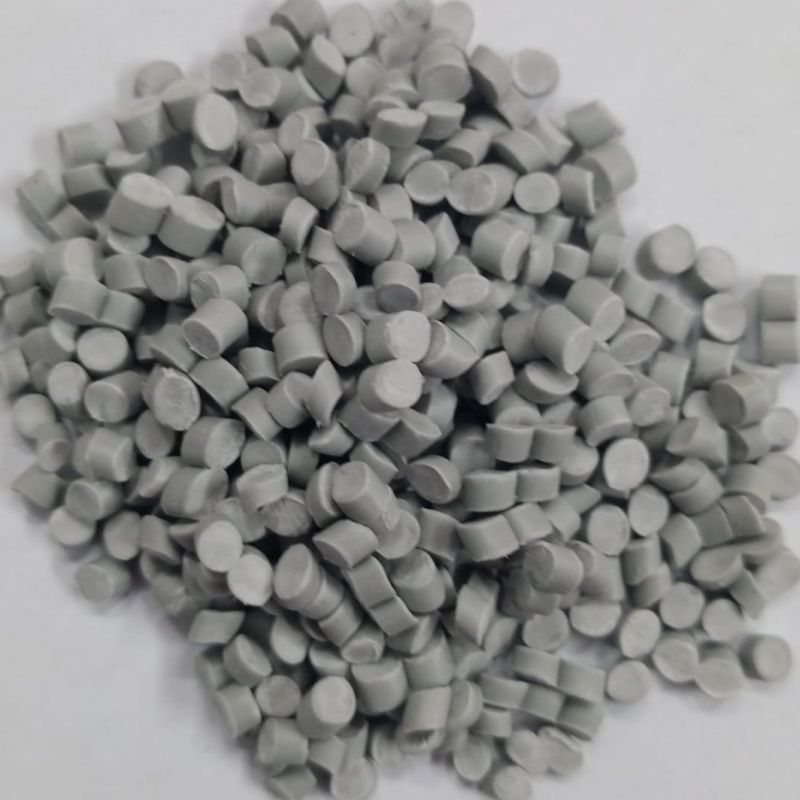 Grey Reprocessed PVC Granules for Industrial