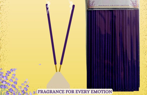Multiweight Lavender Incense Sticks, for Therapeutic, Religious, Aromatic, Rejuvenating, Stress Relieving