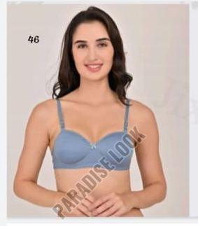 Muskan Light Blue Padded Bra, Technics : Machine Made