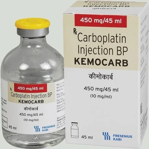 Kemocarb Carboplatin 450mg Injection, Packaging Type : Box