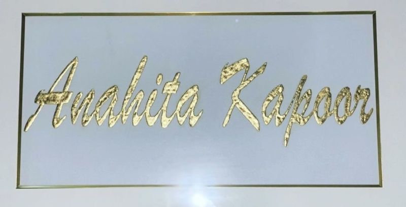 24k Gold Foil Designer Name Plates, Technics : Handmade