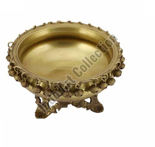 Golden Polished Antique Brass Urli, for Religious Purpose, Packaging Type : Box