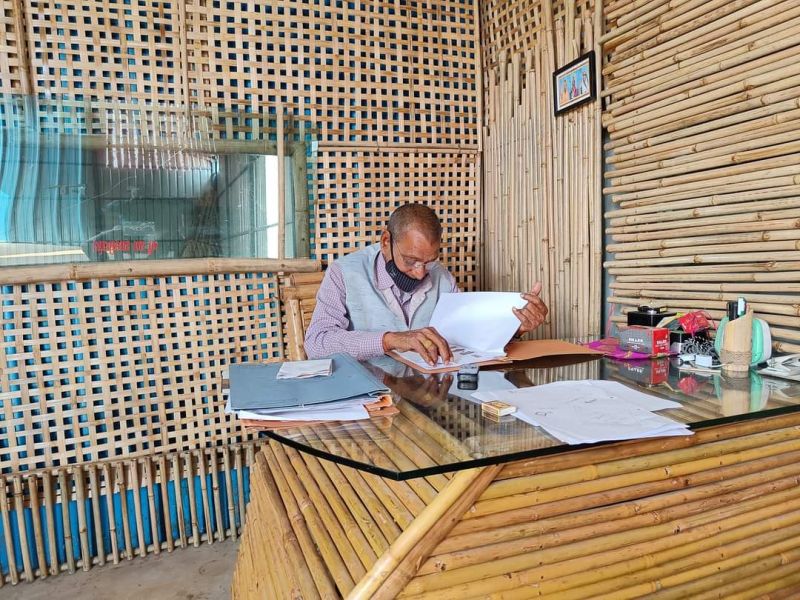 Bamboo Counter Table for Restaurant, Office, Hotel