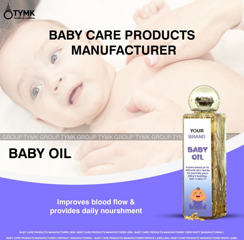 Baby Oil, Packaging Type : Bottle + Round Golden Cap