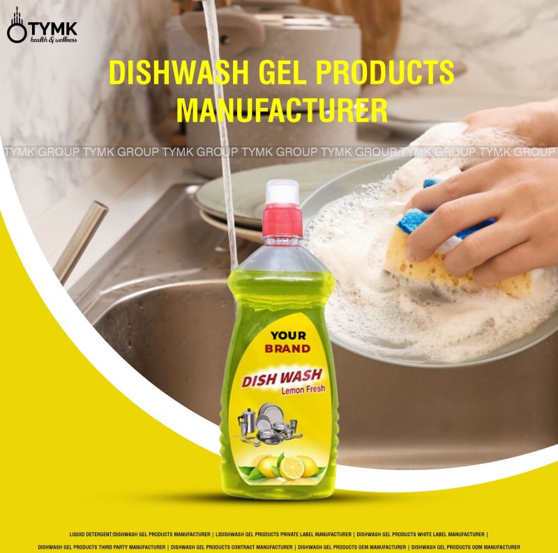 Dishwash Gel with Lemon Fresh, Packaging Type : Bottle + Pull Push Cap