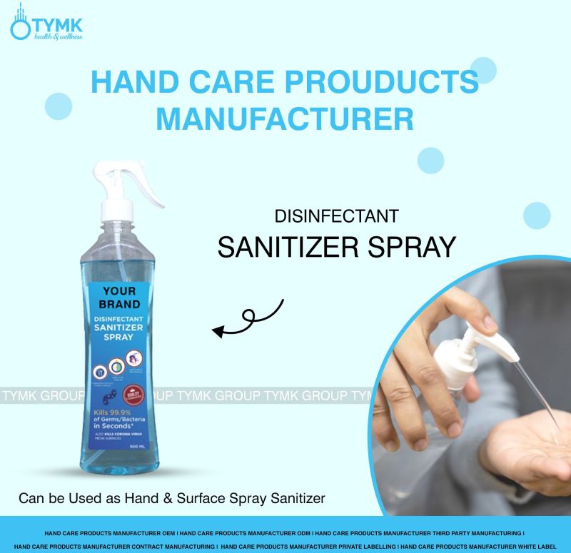 Disinfectant Sanitizer Spray, Packaging Size : 500ml