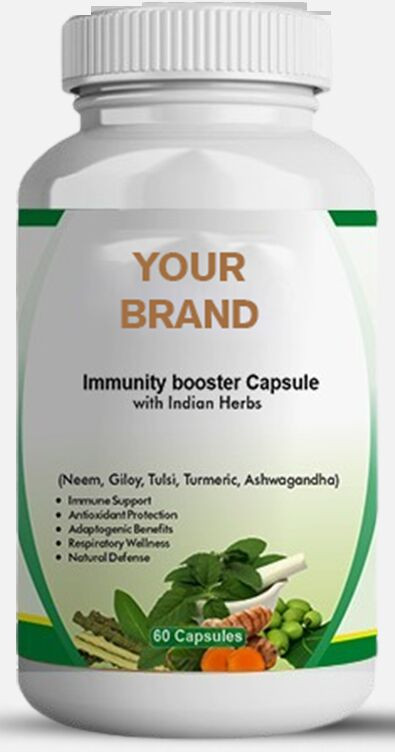 Immunity Booster Capsules, Packaging Type : Plastic Bottle