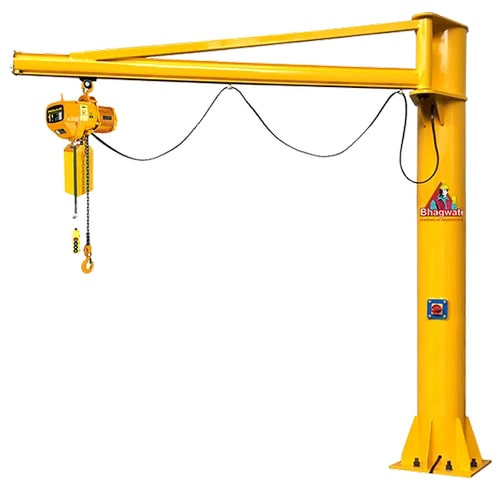 Mild Steel Electric Pillar Mounted Jib Crane for Industrial