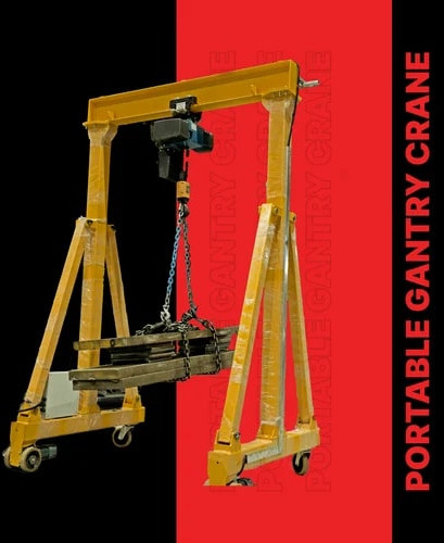 Mild Steel Electric Portable Gantry Crane for Construction, Industrial