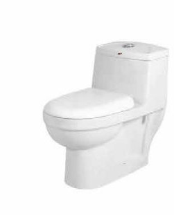 Ceramic Jasmin-1204 One Piece Closet for Toilet Use