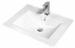 Glossy Ceramic Rio-403 Countertop Wash Basin, Color : White