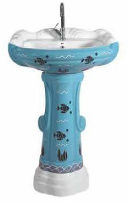 S-3 Designer Pedestal Wash Basin for Home, Hotel, Restaurant