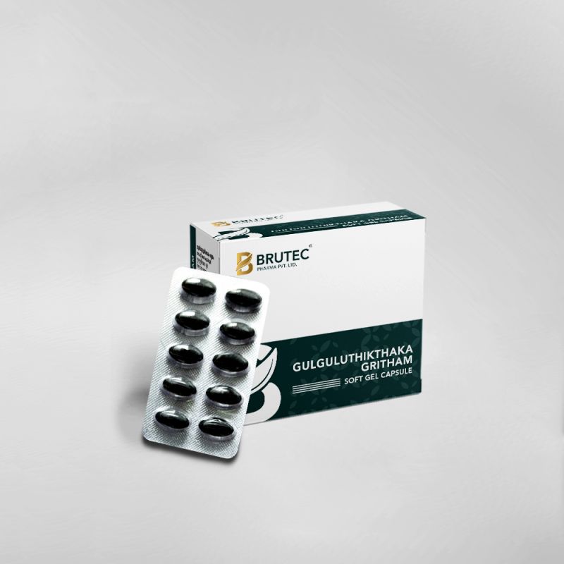 Brutec Pharma Gulguluthikthaka Gritham, Packaging Type : Medical paper box