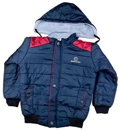 Hooded Polyster Boye Winter Jackets, Age Group : Kids