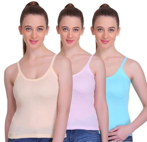 Plain Cotton Ladies Slips, Sleeve Style : Sleeveless