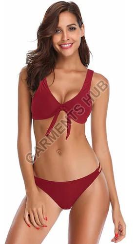 Plain Silk Ladies Bikini