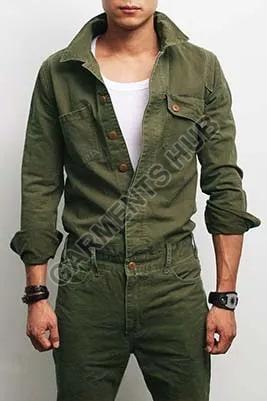 Plain Cotton Mens Jumpsuits, Sleeves Type : Full Sleeves