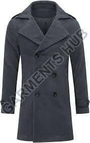 Plain Velvet Mens Overcoat, Technics : Machine Made