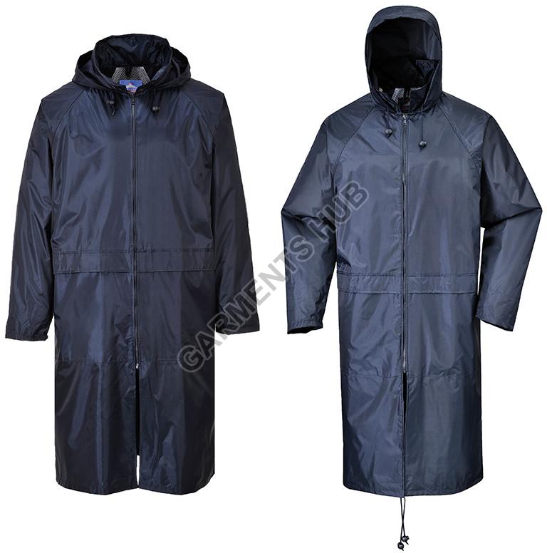 Plain Nylon Mens Raincoats, Technics : Machine Made