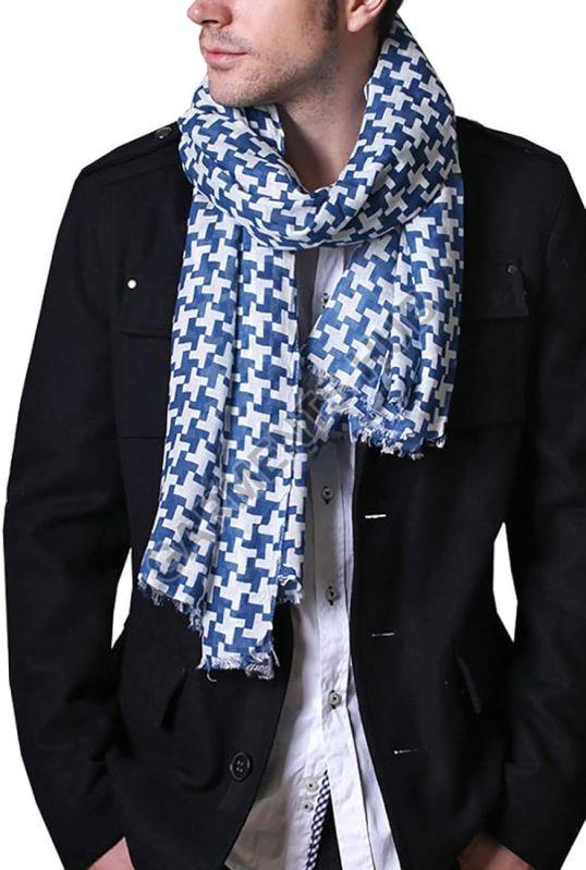 Cotton Printed Mens Scarves, Technics : Machine Made