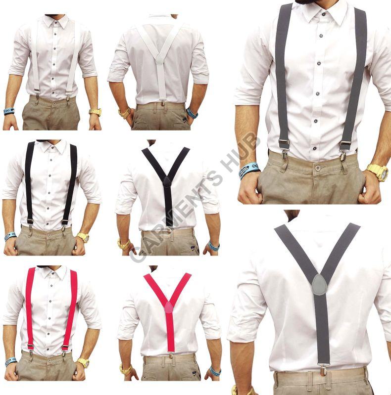 Plain Cotton Mens Suspenders