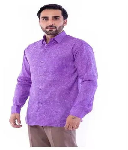 Mens Full Sleeve Khadi Shirt, Speciality : Comfortable, Shrink Resistance