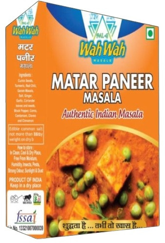 Blended 50gm Matar Paneer Masala, Certification : FSSAI Certified