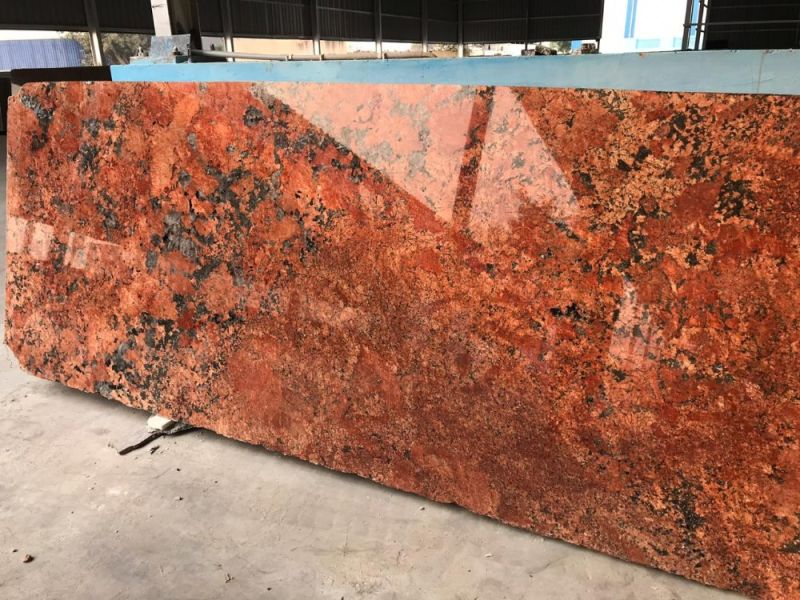 Polished Alaska Red Granite Slab, Width : 2-3 Feet