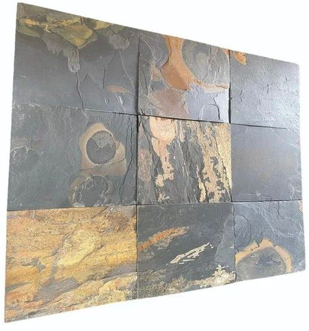 Black Rustic Slate Stone Slab for Flooring, Paving, Cladding