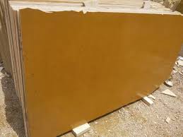 Rough-Rubbing Jaisalmer Yellow Sandstone Slab for Flooring, Paving, Tabletops, Gardens, Landscaping